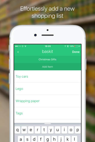 baskit - Share Your Shopping Lists screenshot 2
