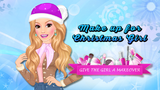 Make-up for Christmas Girl - Princess in the beauty salon