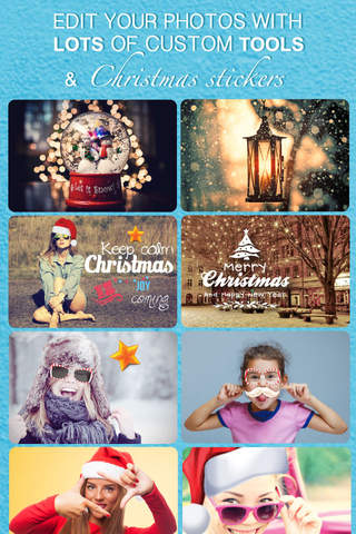 Santa Claus Holiday Photo Booth Editor - Merry Christmas Sticker & Xmas Festive Meme Effect Camera screenshot 2
