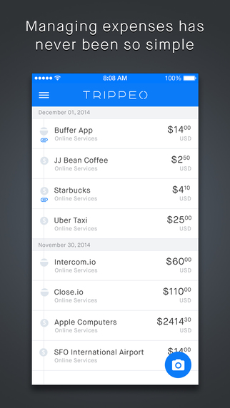 Trippeo - Fast and Easy Expense Tracking and Expense Reports