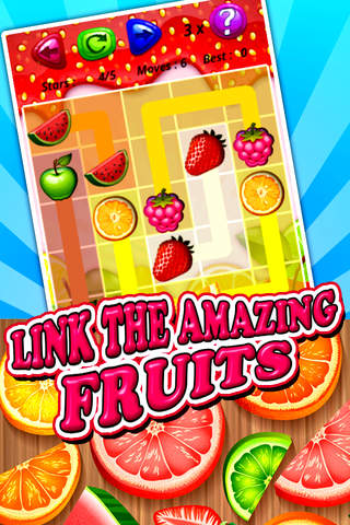 Fruit smash Flow: Match & link Amazing fruits connecting saga puzzle game! screenshot 2