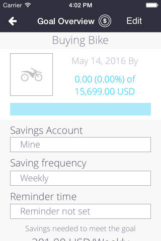 Money Goals: Savings Box screenshot 2