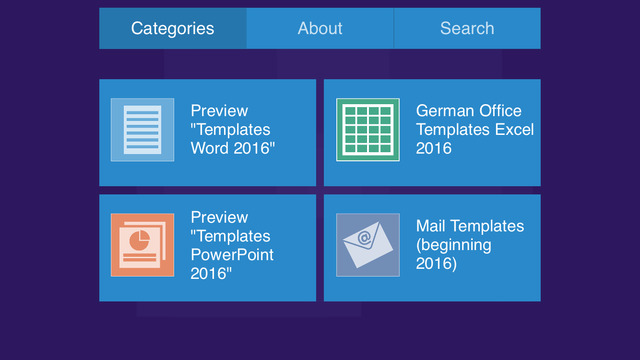 German Templates for Microsoft Excel 2016
