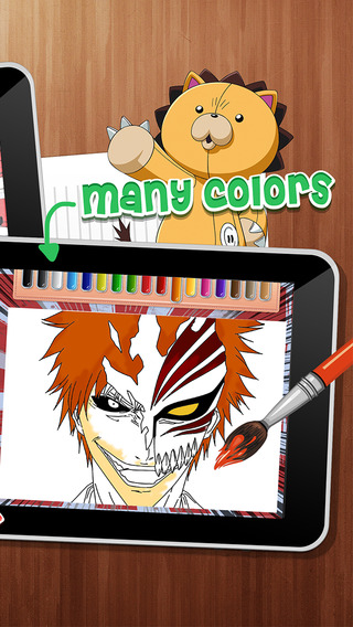 【免費教育App】Coloring Anime & Manga Book : Collection Japanese Cartoon on Bleach For Kids-APP點子