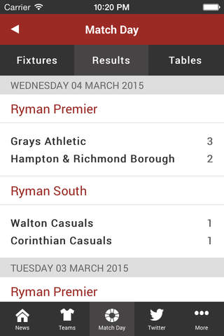 The Ryman Isthmian League screenshot 4