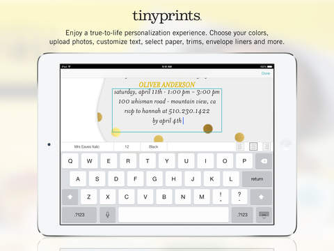 Free Photo App - Create Photo Cards & Gifts at Tiny Prints screenshot 3