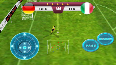 Screenshots of Best pro speed real soccer 2016 game - Top new free football games Euro Germany VS Italy edition for iPhone