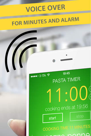 Pasta Timer - timer da cucina con voice over screenshot 3