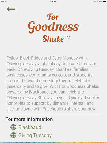 【免費生活App】For Goodness Shake-APP點子