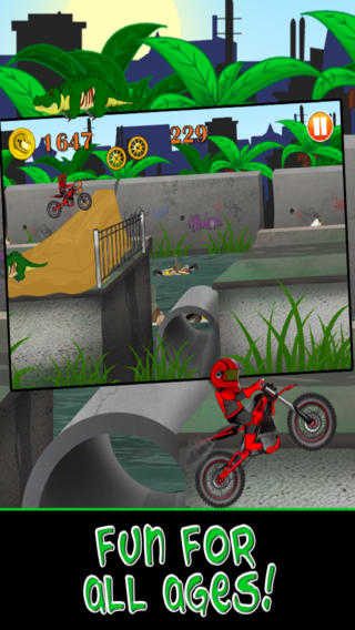 【免費遊戲App】Motorcycle Bike Race Escape : Speed Racing from Mutant Sewer Rats & Turtles Game - For iPhone & iPad Edition-APP點子