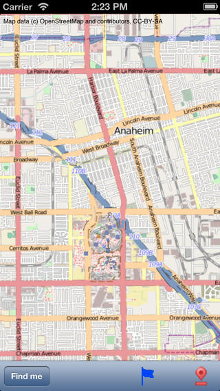 Anaheim and Disneyland Street Map