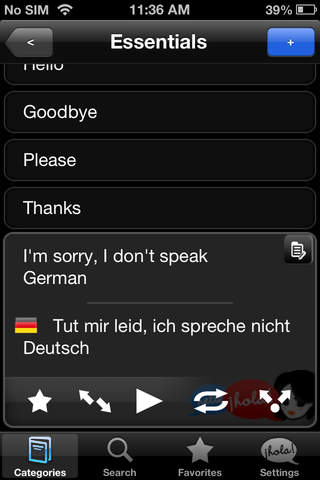 Lingopal German - talking phrasebook screenshot 3