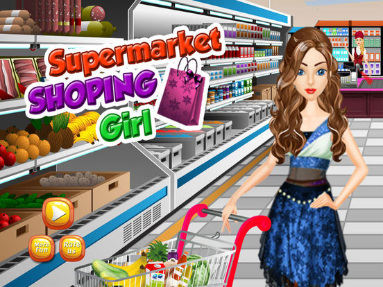 Супермаркет торговый девушка - Топ свободное время кассовый аппарат продуктовый магазин игры для девочек для iPad