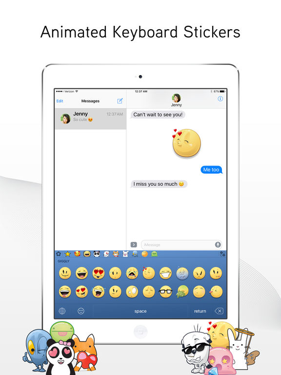 Screenshots of Emoji> for iPad