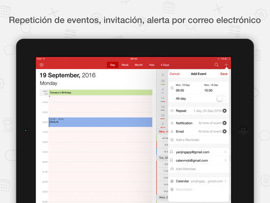Captura de pantalla del iPad 4