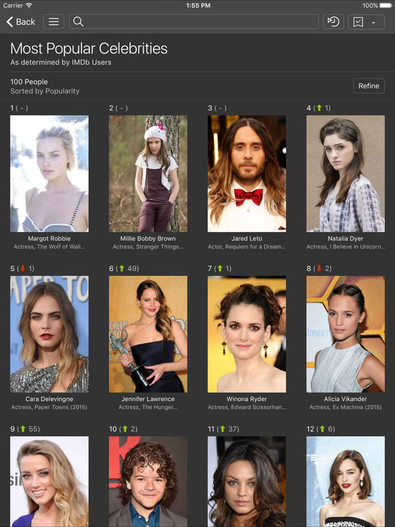 Screenshots of IMDb Movies & TV for iPad