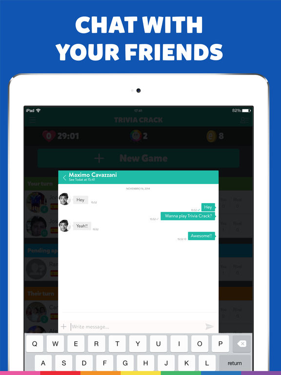 Screenshots of Trivia Crack for iPad