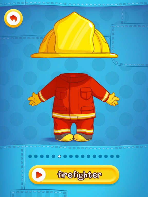 Dress Up: Professions - Головоломка с одеванием и рисованием для мальчиков и девочек от PlayToddlers (Бесплатная версия для iPad) для iPad