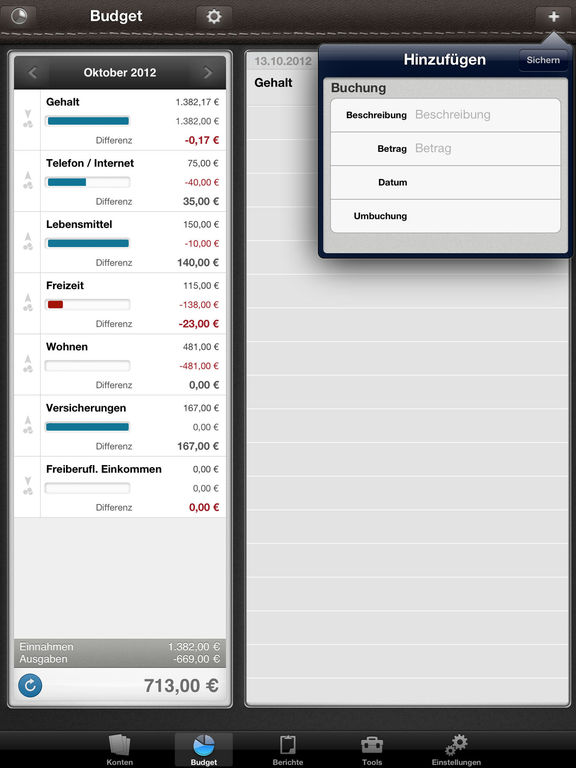 Captura de pantalla del iPad 4