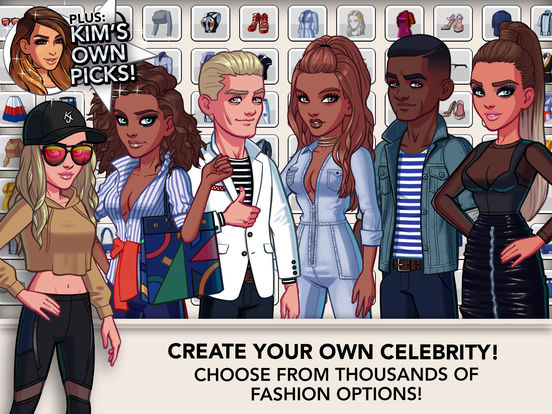 Screenshots of Kim Kardashian: Hollywood for iPad