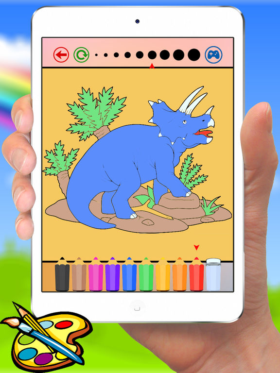 Динозавр Раскраска для детей и детский сад