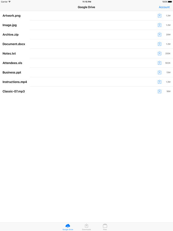 Screenshots of File Manager for Web Cloud Drive for iPad