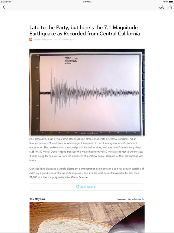 california earth quake news
