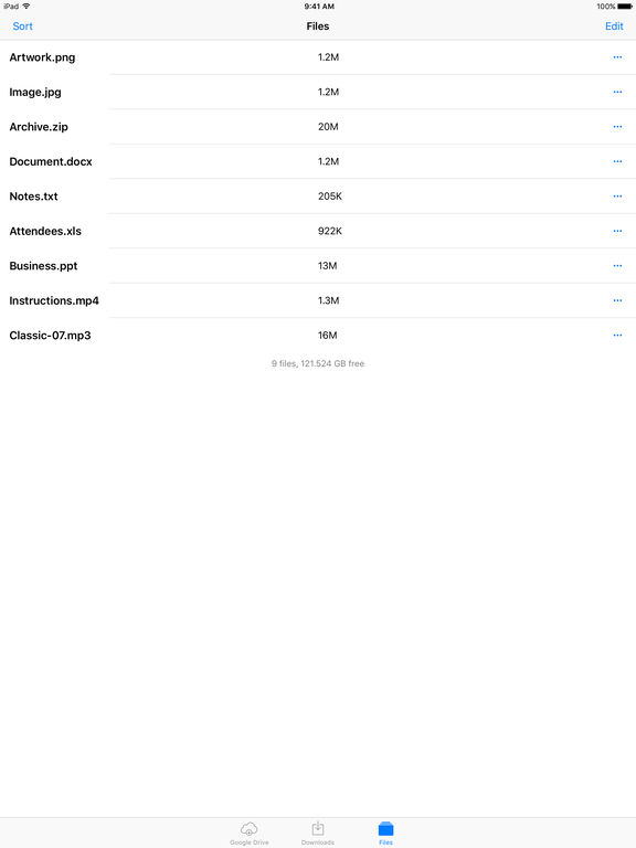 Screenshots of File Manager for Web Cloud Drive for iPad