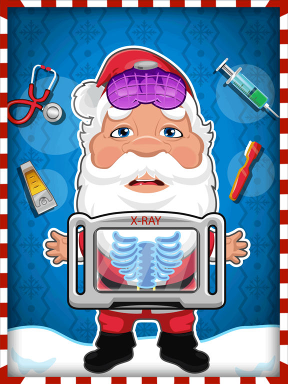 Crazy Santa Hospital Doctor - Christmas fun dentist, nose & eye care makeup games for girlsscreeshot 4