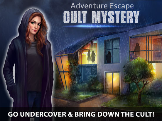Screenshots of Adventure Escape: Cult Mystery (Murder Case, Room, Doors, and Floors Detective Story!) for iPad