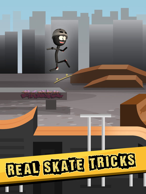 Stickman Big Air Skateboarding для iPad