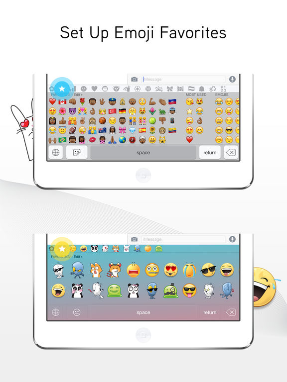 Screenshots of Emoji> for iPad