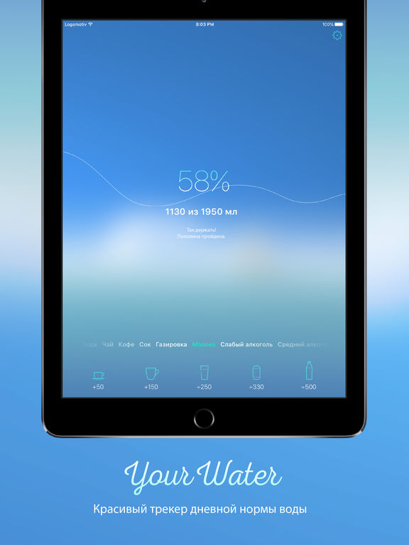 Снимок экрана iPad 1