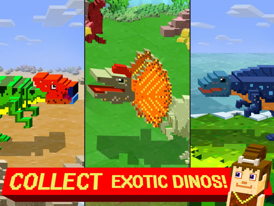 Screenshots of Jurassic Pixel Craft : Block dinosaur world games for iPad