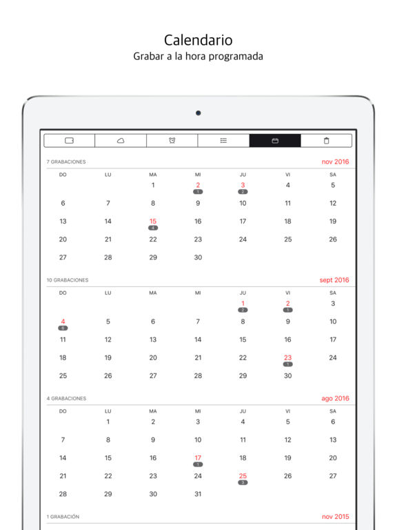 Captura de pantalla del iPad 3