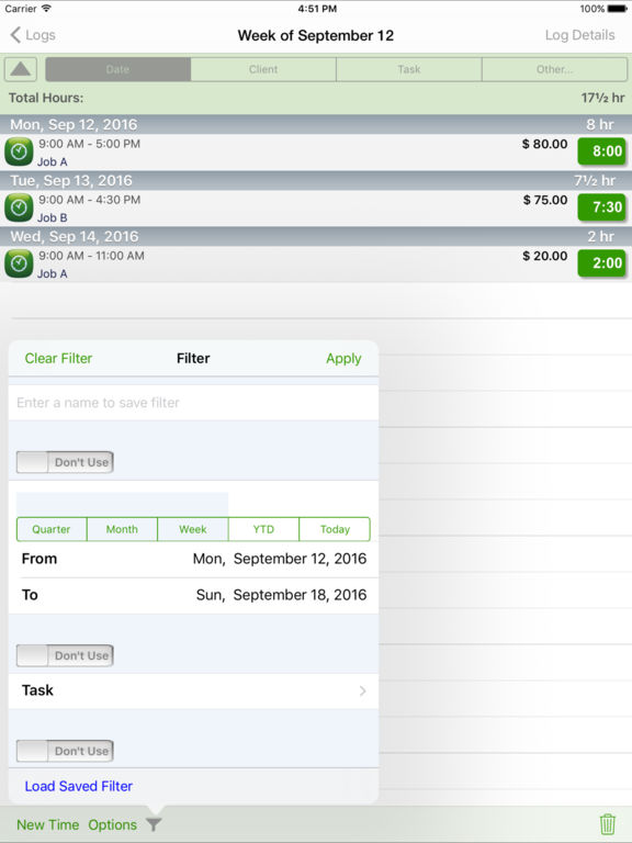 TimeTracker screenshot 7