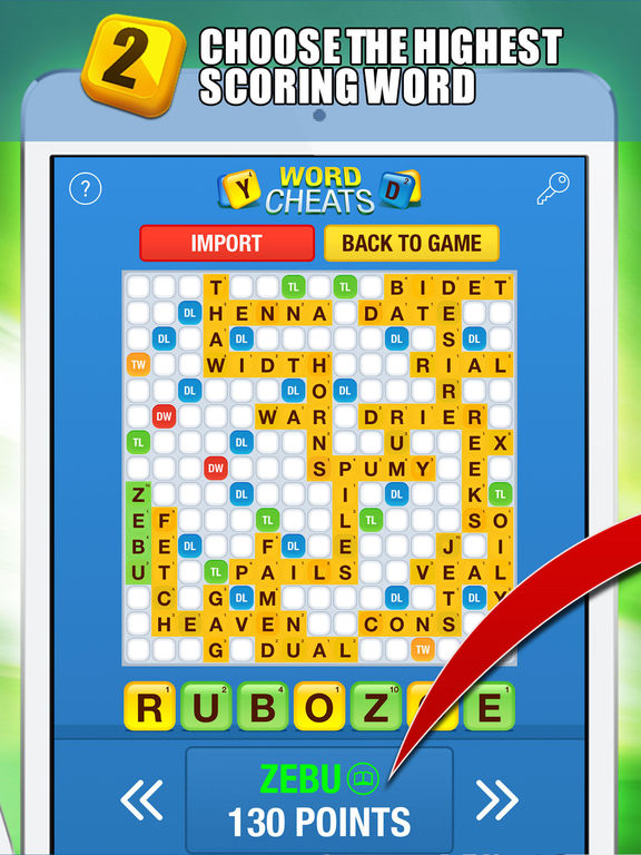 Word Cheats cheat for Words With Friends (free)  AppRecs