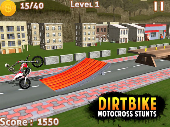 DIRT BIKE MOTOCROSS STUNTS -FREE DIRT BIKE 3D GAMEscreeshot 3