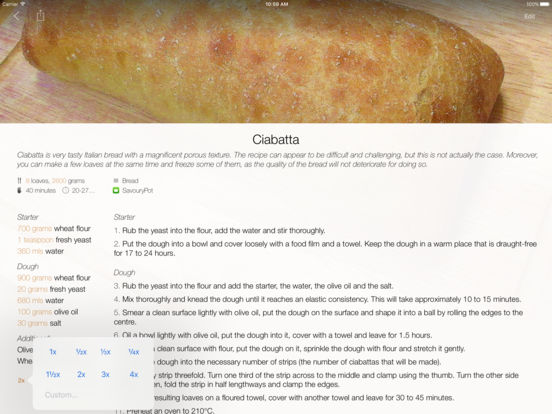 SavouryPot - Recipe Manager & Personal Cookbook Screenshots