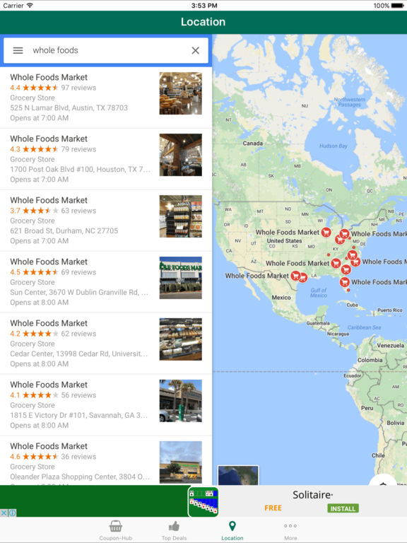 Find food deals app