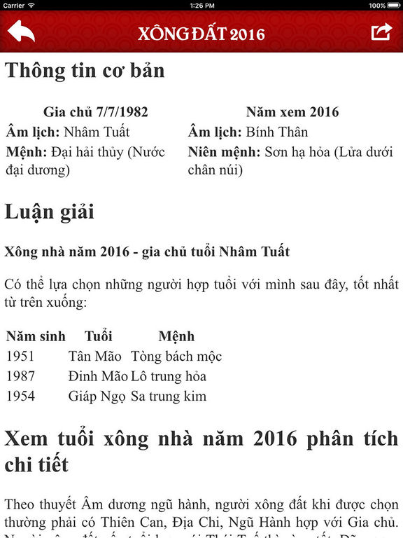 Screenshots of Xem Ngay Tot for iPad