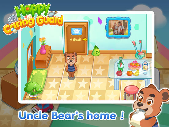 Happy Caring Guard - Uncle Bear education game для iPad