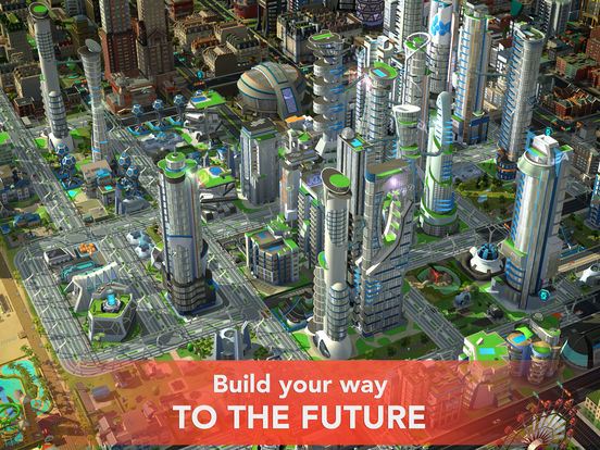 Screenshots of SimCity BuildIt for iPad