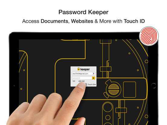 keeper password manager attachments