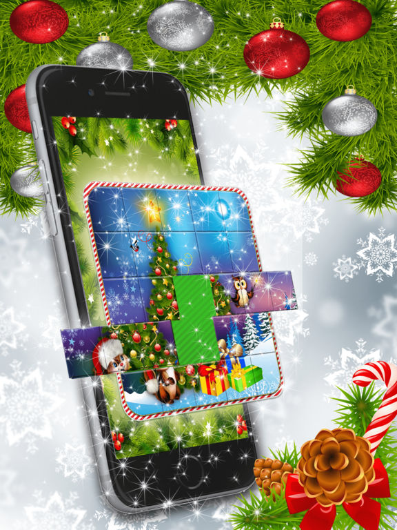 Рождество Слайд Головоломка - Новый Год Картина для iPad