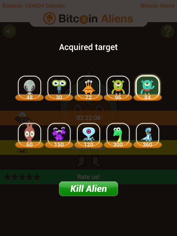 bitcoin aliens app