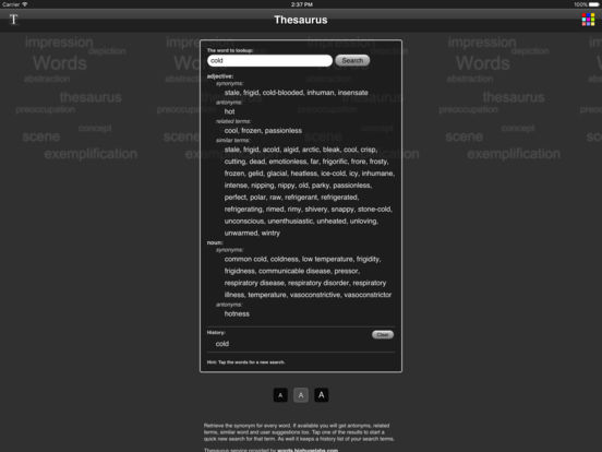Best thesaurus app for writers