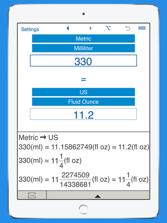 App Shopper: US Fluid Ounces To Milliliters And Ml To Fl Oz (Productivity)