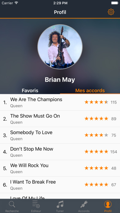 Acoustics - Accords et Tuner pour guitare