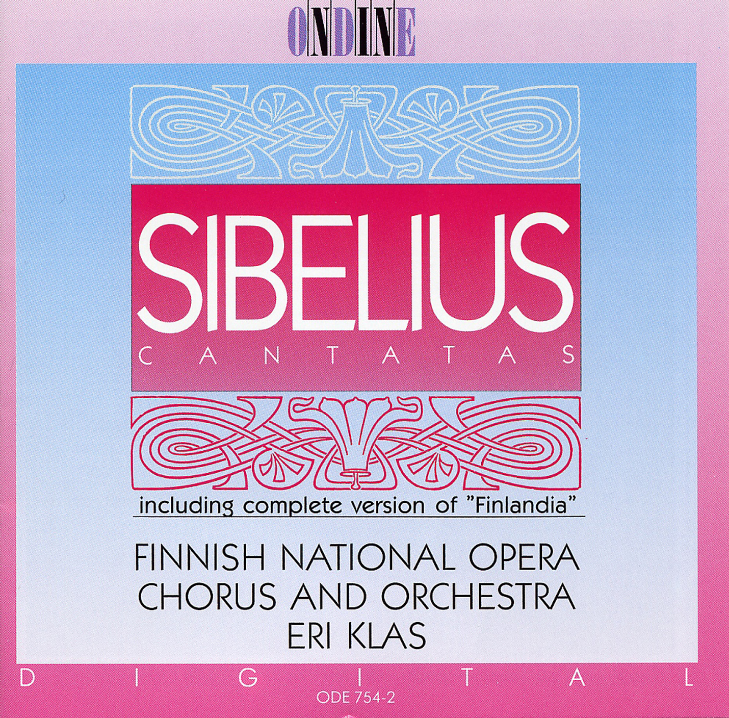 CD cover of Impromptu by Jean Sibelius from Eri Klas and the Finnish National Opera on Ondine.